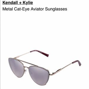Kendall + Kylie Metal Cat Eye Aviator Sunglasses
